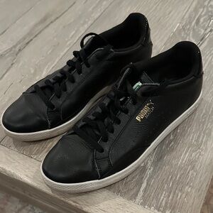 Puma Match Black Leather Sneakers for Women